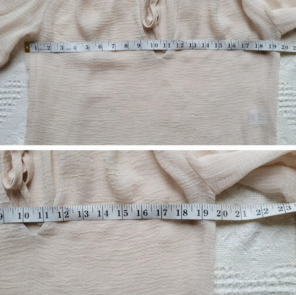 Babaton by Aritzia, Allan Semi Sheer Tie Front Blouse - Picture 9 of 13